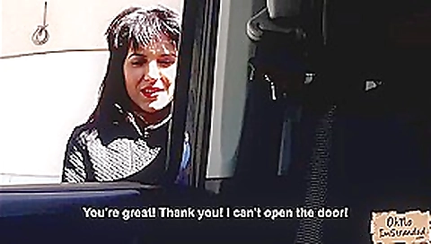 Hot Bella Beretta sucks a drivers cock Hot Bella Beretta sucks a drivers cock