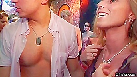 Sexy babes dances and fucks in public Sexy babes dances and fucks in public