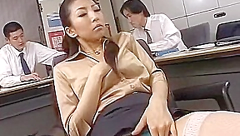 Incredible Japanese whore Kyoko Kashii in Horny Blowjob, Secretary JAV video