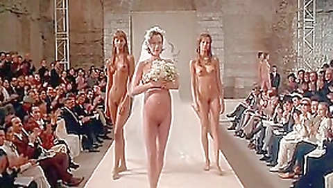 Ready to Wear nude fashion show finale