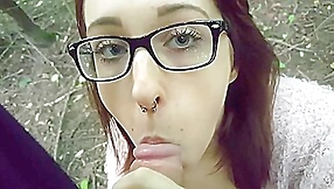 Horny homemade Blowjob, Public porn clip