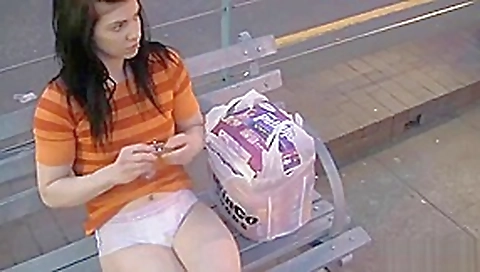 Messy Diaper Punishment - Ash