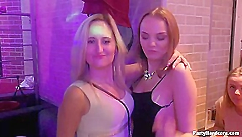 Horny girls are partying hard and fucking even harder, in the night club, during the party Horny girls are partying hard and fucking even harder, in the night club, during the party