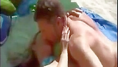 Nude beach - amateur bareback mmf threesome Nude beach - amateur bareback mmf threesome