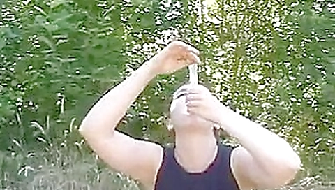 DRINK CUM FROM USED CONDOM