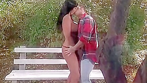 Exotic pornstar Logan Labrent in fabulous outdoor, blowjob porn scene