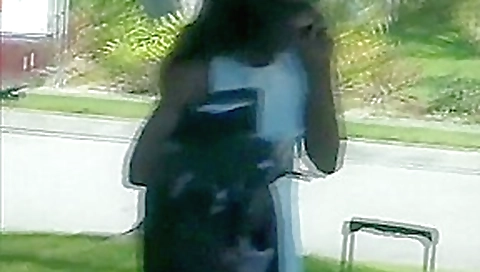 Horny pornstar in incredible black and ebony, public xxx scene