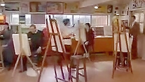 Funny nude art class - vintage classic masterpiece Funny nude art class - vintage classic masterpiece