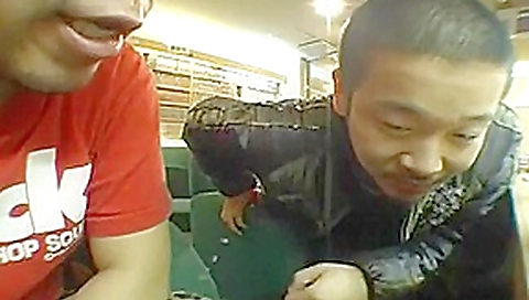 Best Japanese girl in Hottest Threesomes, Public JAV clip