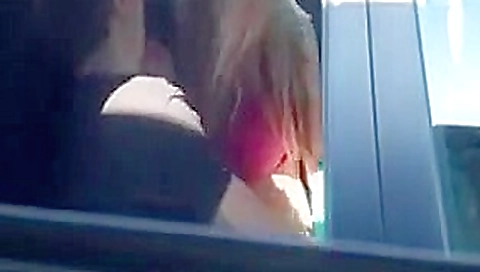 Public car blowjob