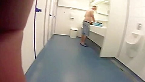 Public men toilet shower