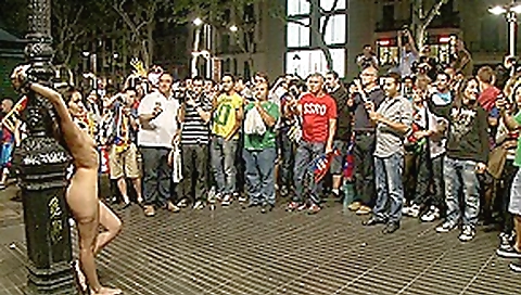 Spanish Hottie Naked And Fucked In Public - PublicDisgrace