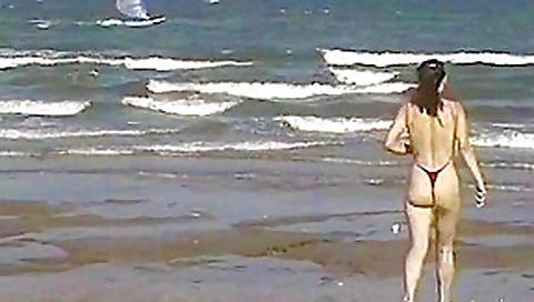 Extreme swimsuit at the beach behind mie university 3