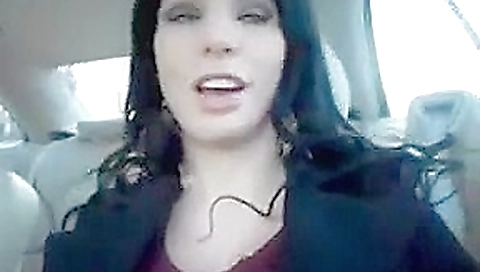 Pussy play as she drives Pussy play as she drives