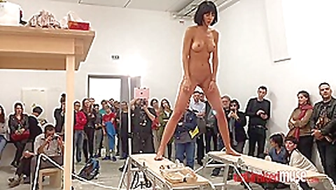 Naked Skinny Vixen In The Museum - Public Nudity Naked Skinny Vixen In The Museum - Public Nudity