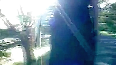 You can see a wet pussy from the long slit of the dress