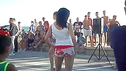 wet shirt contest for public crowd