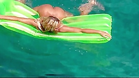 Hot blonde milf naked in ocean on public beach 2 Hot blonde milf naked in ocean on public beach 2