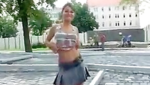 Cutie flashes and pees 1 Cutie flashes and pees 1