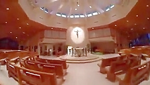 Lesbian fun in church