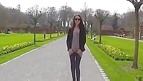 Public flashing exhibitionist nude in public 4