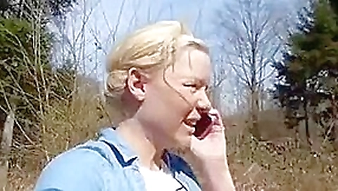 Cute college girl anal dildo ride outdoors