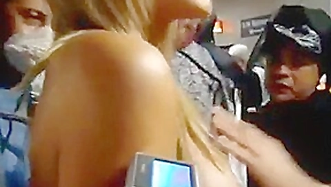 Lots of girls flashing their tits