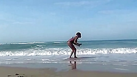 Busty ebony having sex with white men on the beach Busty ebony having sex with white men on the beach