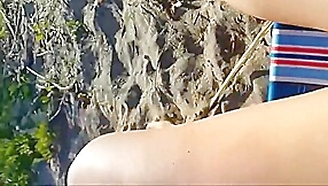 Couple beach sex fun