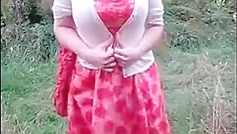 Busty amateur maize play