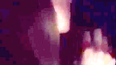 Two girlfriends give a public double blowjob in a movie thea