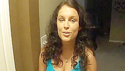 Christy in the mall fitting room!