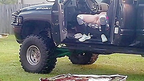 Amateur redhead in 4x4 gets fuck in public Amateur redhead in 4x4 gets fuck in public