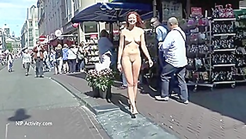 Ellen Gets Naked In Prague - Public Nudity