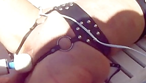 Breasts tortured and pussy stimulated outdoors Breasts tortured and pussy stimulated outdoors