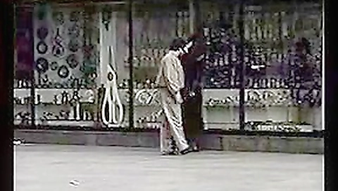 Vintage public BDSM movie of a hot brunette slave Vintage public BDSM movie of a hot brunette slave