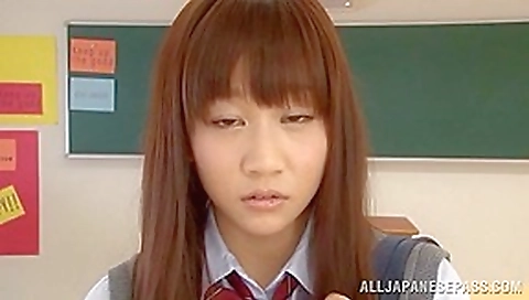 Yuri Shinomiya Nasty Asian student 18+ Gives Hardcore Blowjob