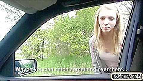 Pretty amateur teen 18+ Beatrix Glower nailed in public location