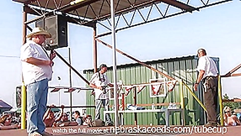 wild midwest biker chicks stripping down in a biker rally contest
