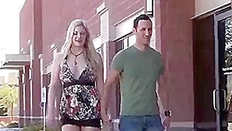 Horny Blonde honey with big tits fucked in public place Horny Blonde honey with big tits fucked in public place