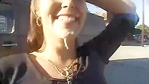 Walking in public with facial cum