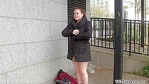 Breasty big beautiful woman non-professional Charlies public nudity and exhibitionism