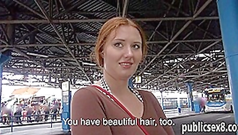 Massive tits Eurobabe in stockings drilled for money
