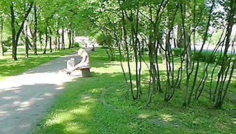 POV oral-service & sex with natural golden-haired POV oral-service & sex with natural golden-haired