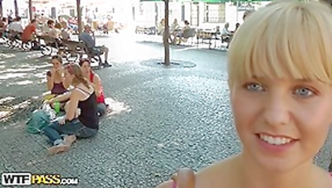 Beauty with piercing blows a biggest ramrod in the alley Beauty with piercing blows a biggest ramrod in the alley