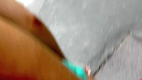 Cock-hungry brunette in public sex