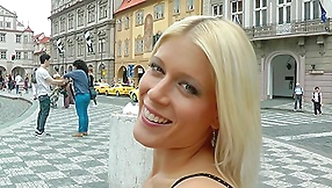 Wild public sex with horny blonde girl Wild public sex with horny blonde girl
