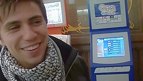 Amazing dp public restroom sex