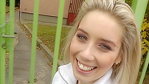 Sexy chick with piercing sucking