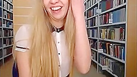 blonde girl webcam strip library